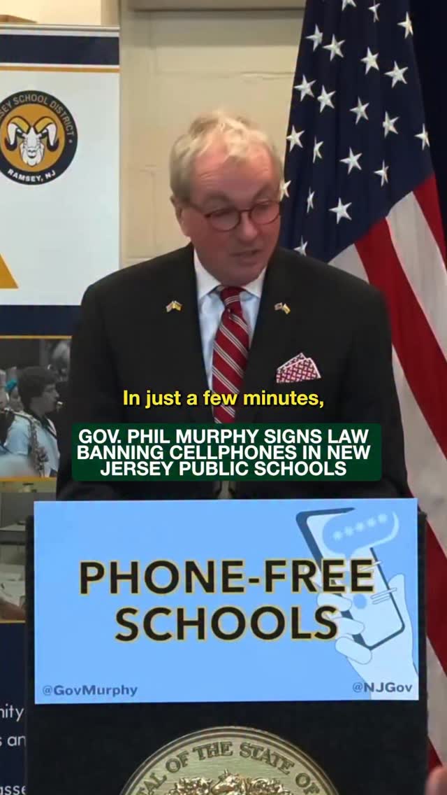 On Thursday, Gov. Murphy signed a “bell to bell” school cellphone ban ...
