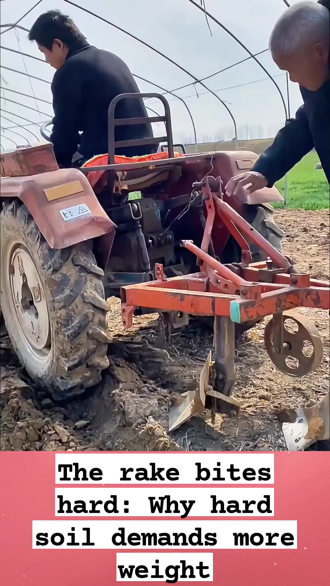 The rake bites hard: Why hard soil demands more weight #amazingvideo ...