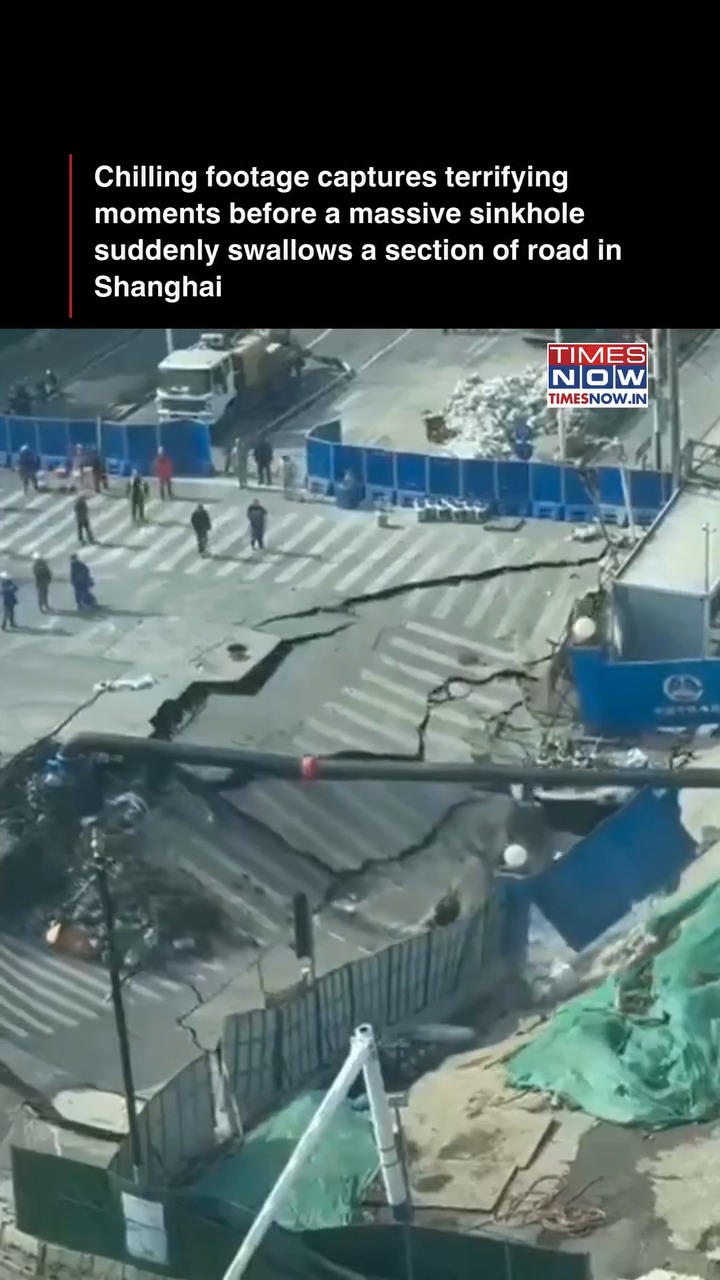 A dramatic video from Shanghai shows the moments before a massive ...