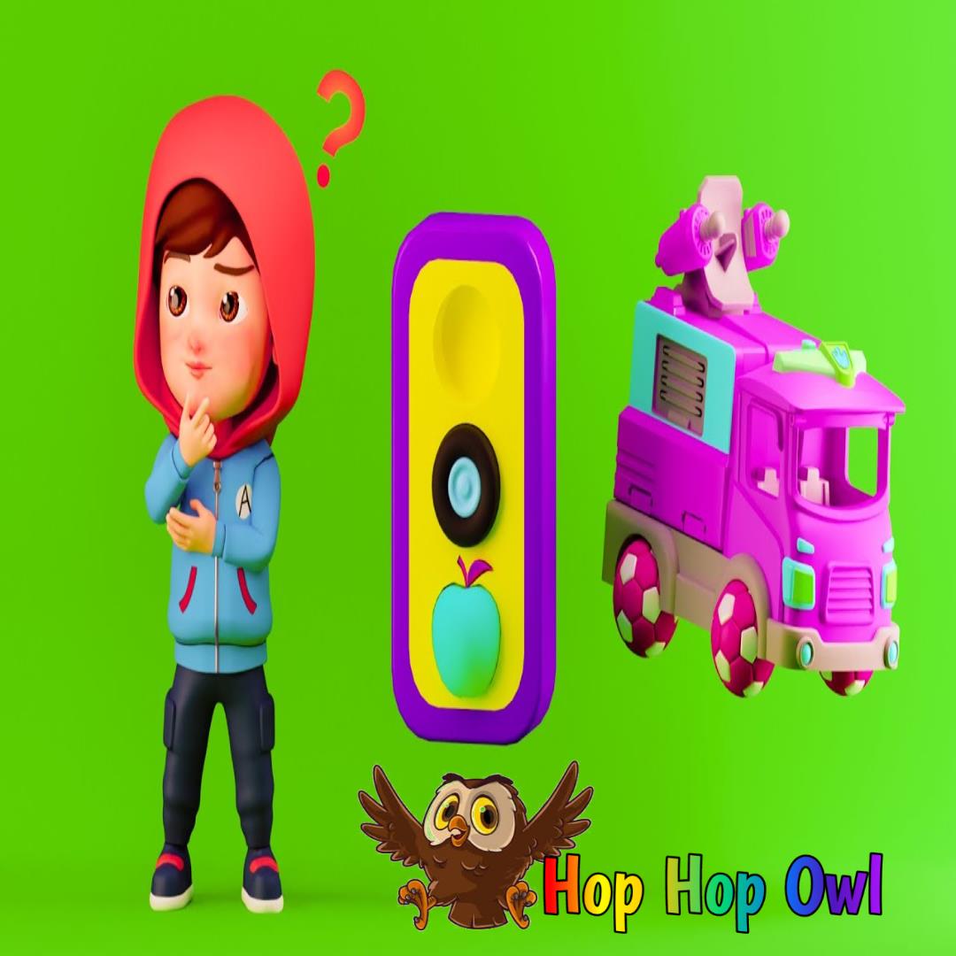 Hop Hop the Owl - Learn Colors - Nursery Rhymes