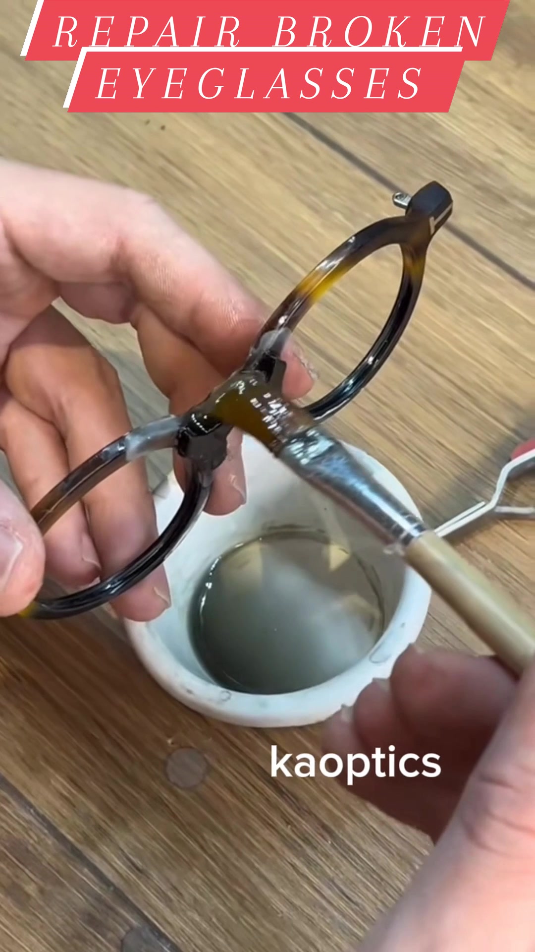 #repairing restoration broken eyeglasses #optical #optician #repair # ...