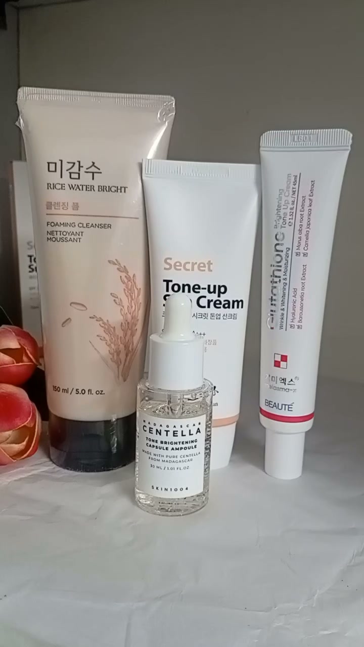 Brightening Combo, Made in Korea , #skin1004centellaasiatica , #theshopricefacewash, #brighteningcream , #Glutathione , #sunscreenspf50 | La Flora-BD