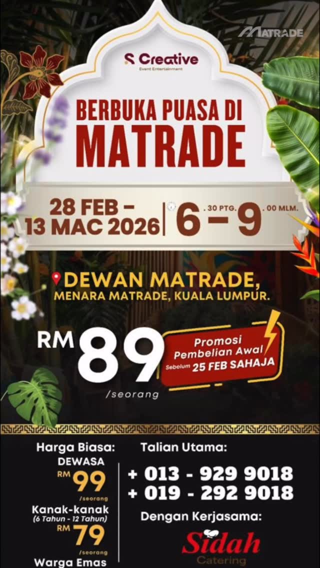 Buffet Ramadan 2026 di MATRADE Hall Raikan keberkatan Ramadan bersama ...
