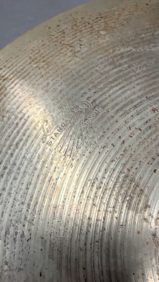 VINTAGE: 1960s 15” Ludwig Standard Paiste Swiss Made Hi Hat