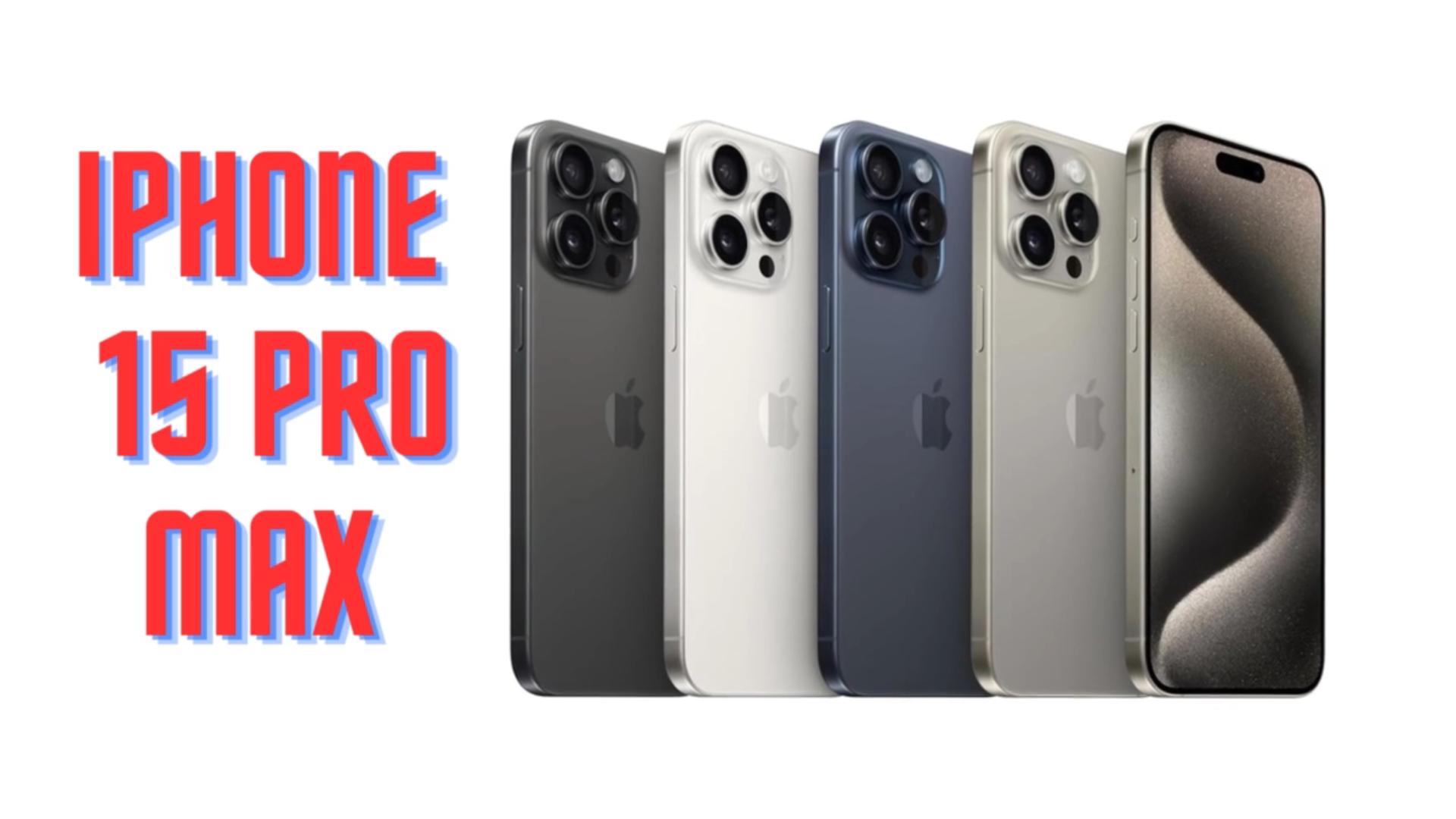 The new iPhone 15 Pro Max are ready for action. Built with aerospace ...