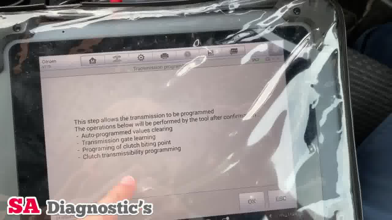 #Citroen #C4 #Gearbox #Programming Using #Autel #Maxisys #MS908s #Pro ...