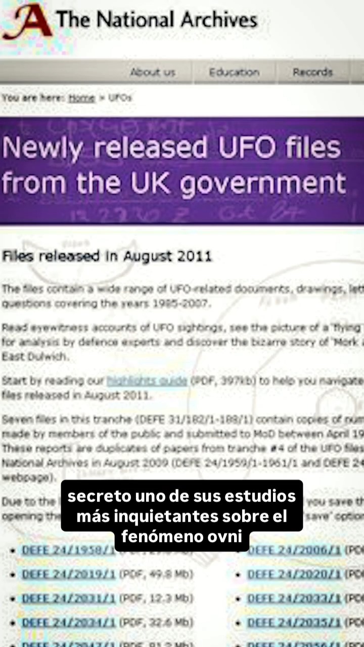 En el año 2000, el Ministerio de Defensa británico cerró en secreto el ...