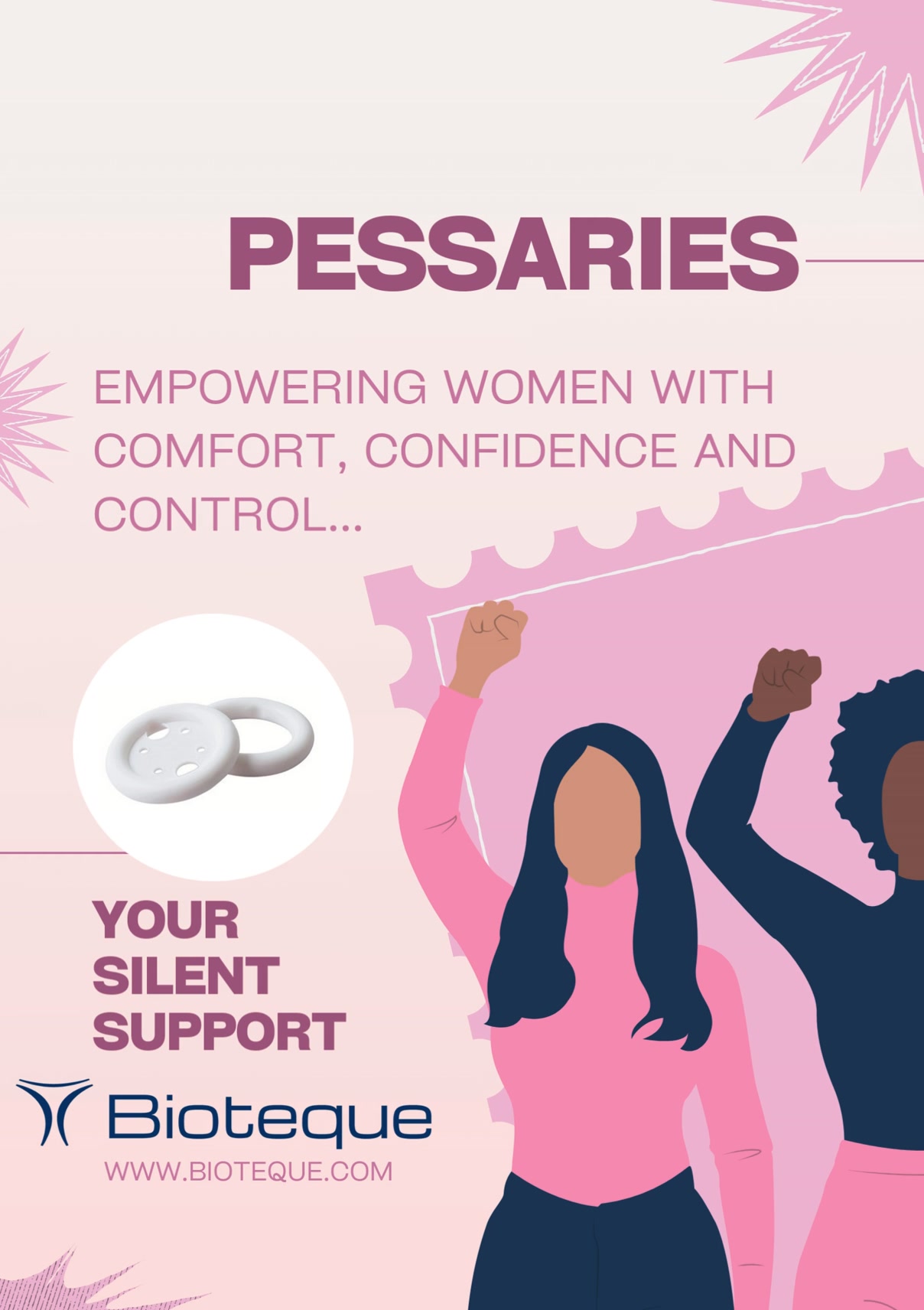 Buy Bioteque Pessary | Flexible Ring Pessary with Support