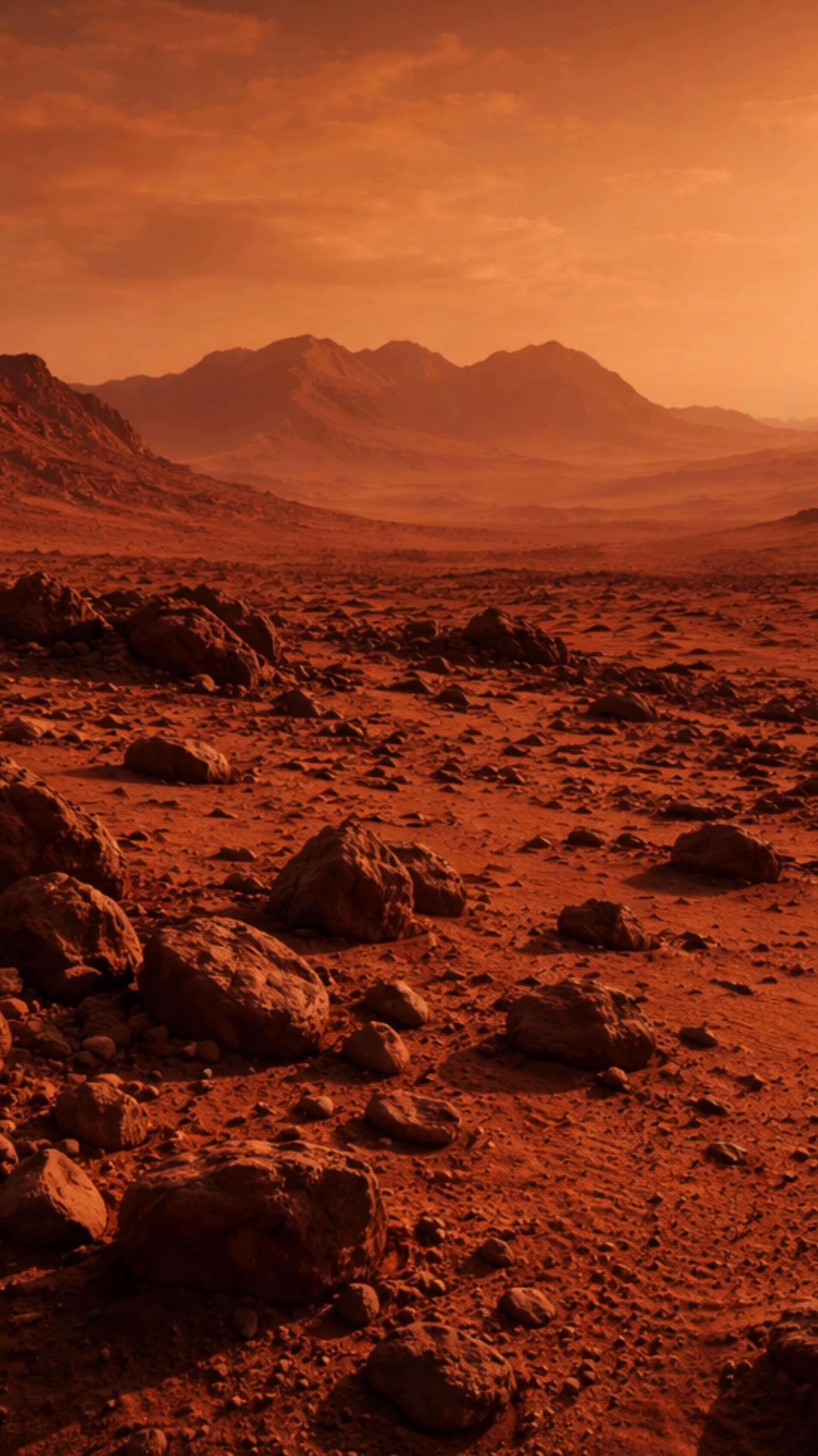 The rugged beauty of the Mars surface — a silent world covered in iron ...