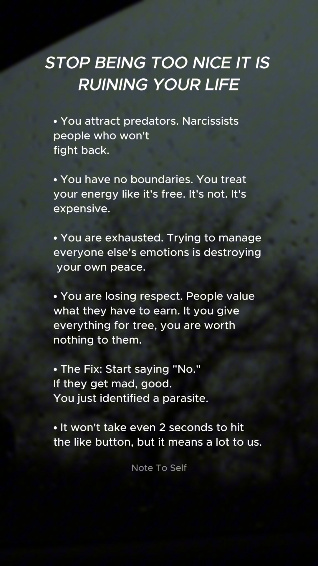 Being too nice is not always nice. #lifequotes #usareels #inspirational ...