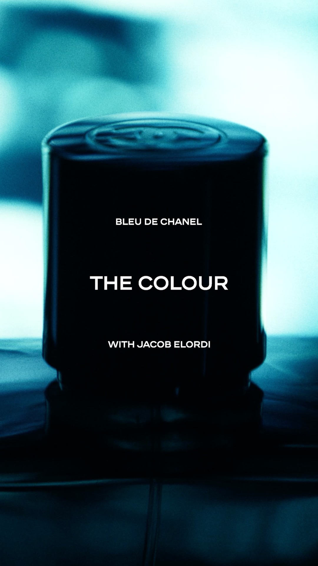 The most indefinable BLEU DE CHANEL fragrance, presented in a blue