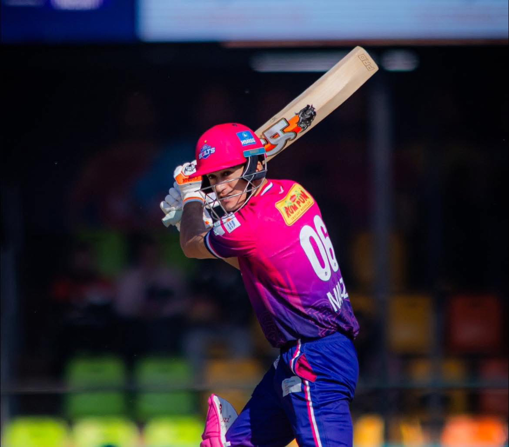 Pakistan star Maaz Sadaqat scored 63 runs off 30 balls in Nepal Premier ...