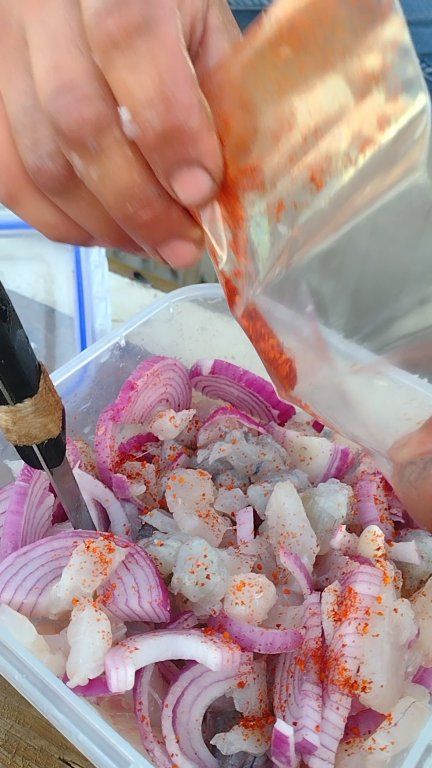 Callo de robalo y camarones Con poco chile en polvo Pesca y aventuras 🎣 ...