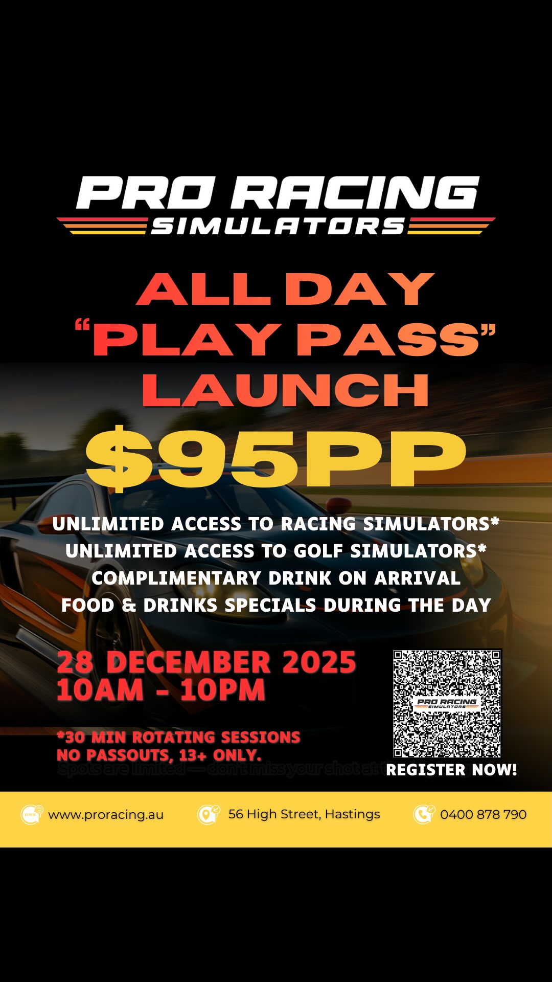 🔥 UNLIMITED RACING AND GOLF - ONLY $95 🔥 A little more info about our ...