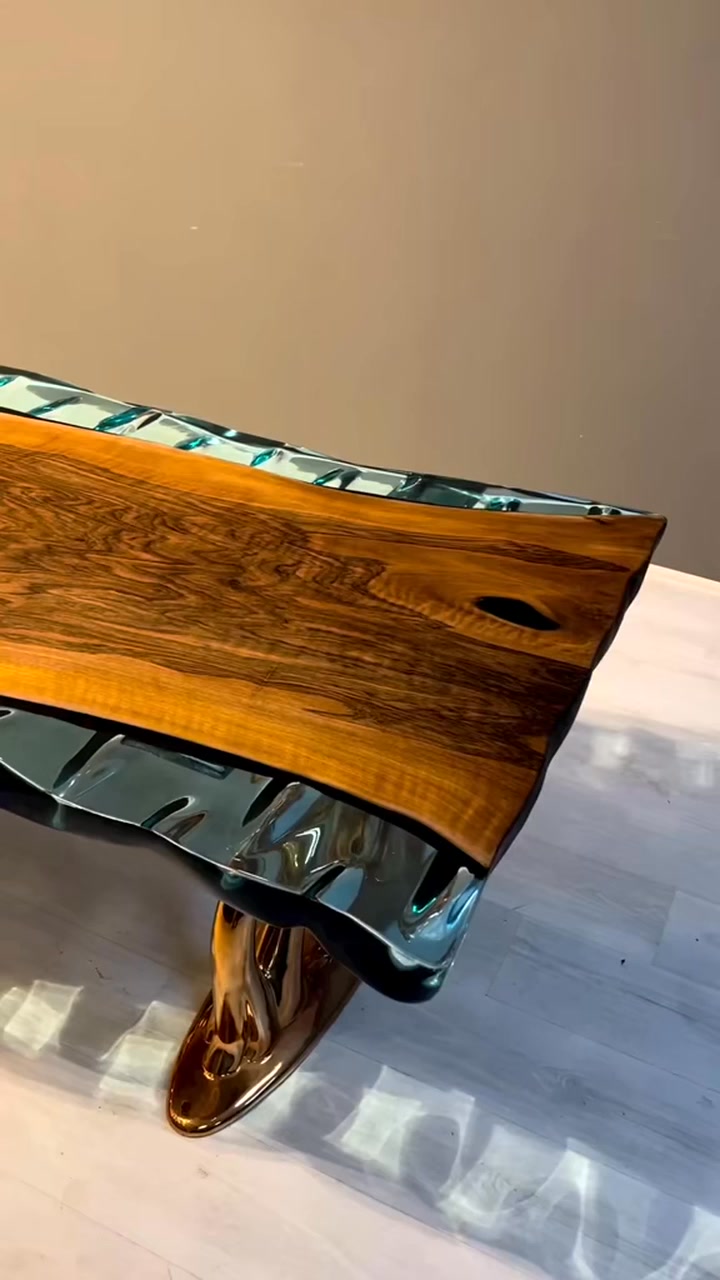 New Epoxy Resin Dining Table, Clear Epoxy Resin Table, Epoxy Dining ...