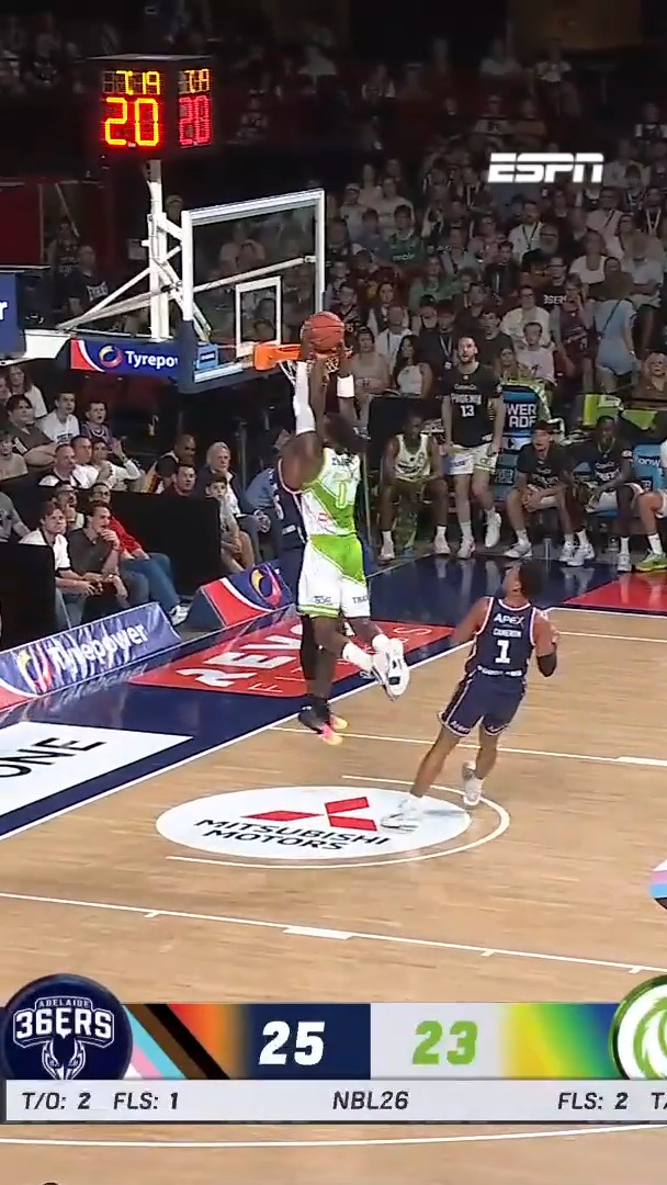 ZYLAN DENIES JBIII AT THE RIM 😱 Watch live on ESPN 📺 | NBL | Facebook