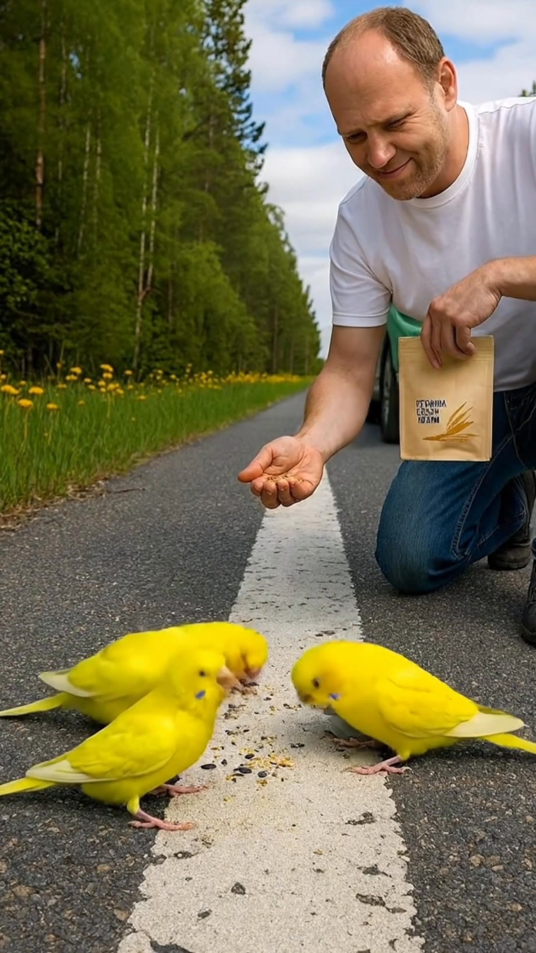 Kind Man Rescues a Yellow Bird and Her Babies | Heartwarming Rescue ...
