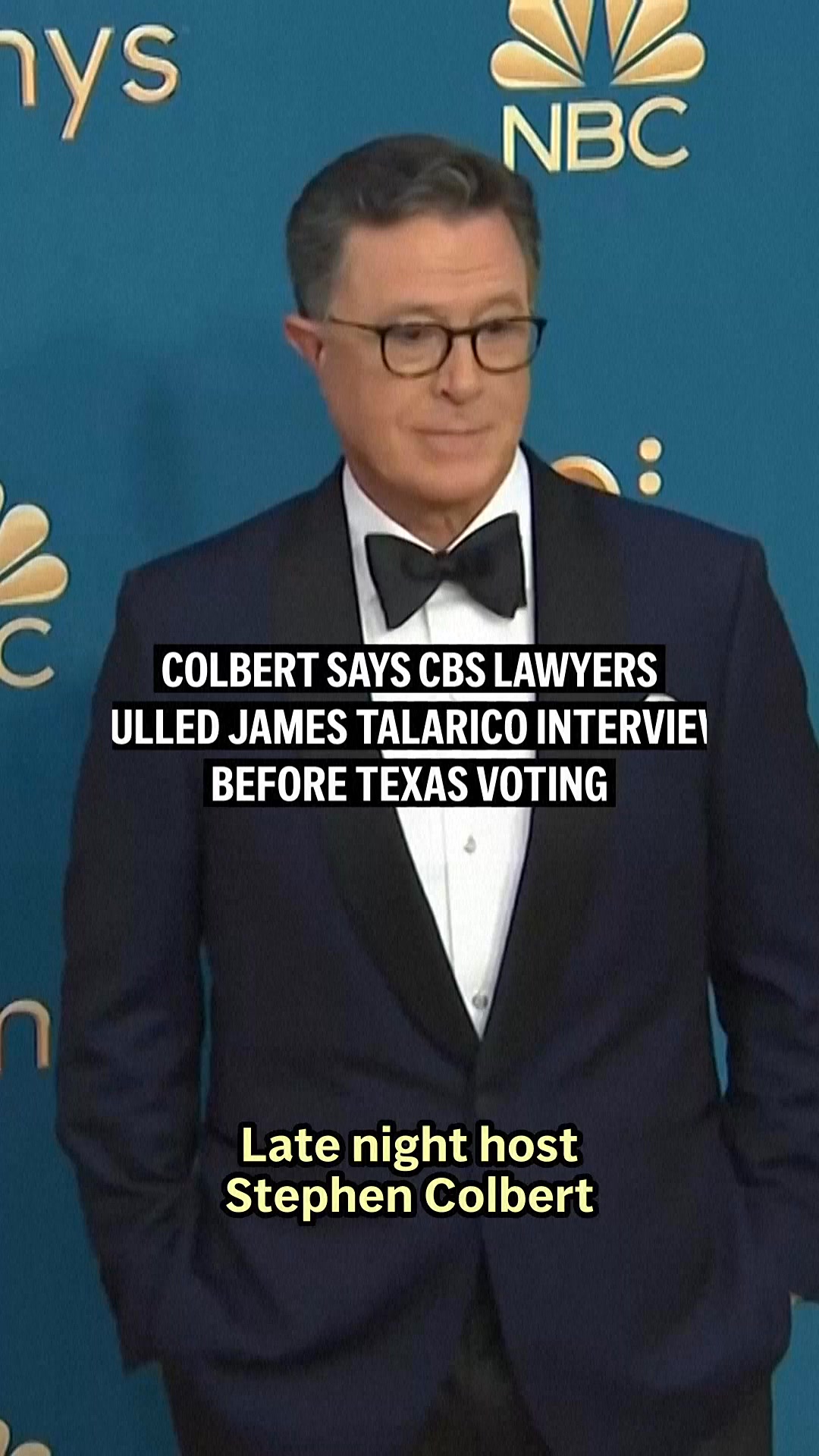 Stephen Colbert says CBS lawyers pulled James Talarico interview as ...