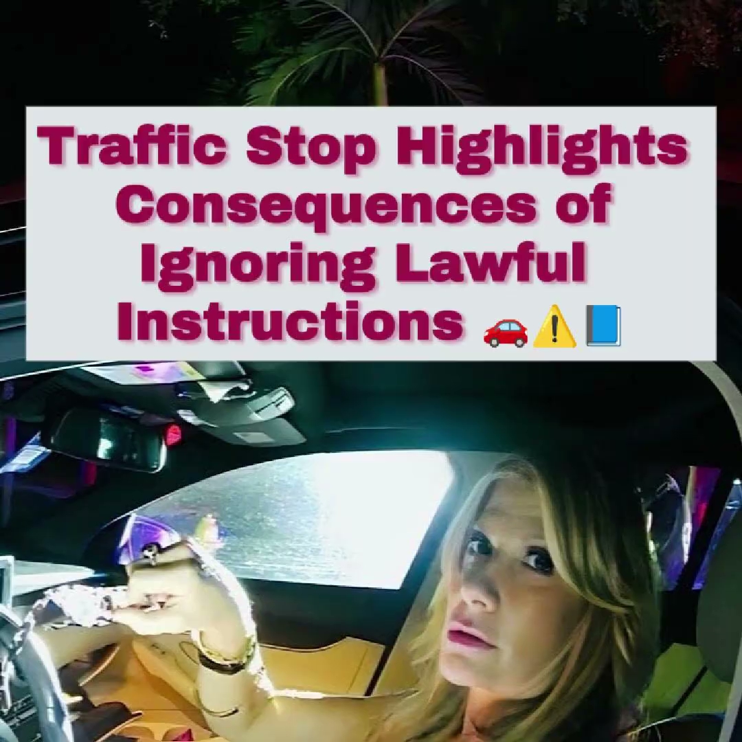 Traffic Stop Highlights Consequences of Ignoring Lawful Instructions 🚗⚠ ...