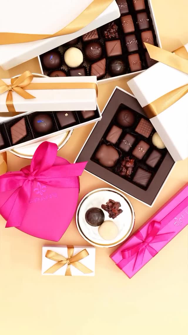 1F【Fran's Chocolates】@frans_japan pink × pink💘 ハートBOX