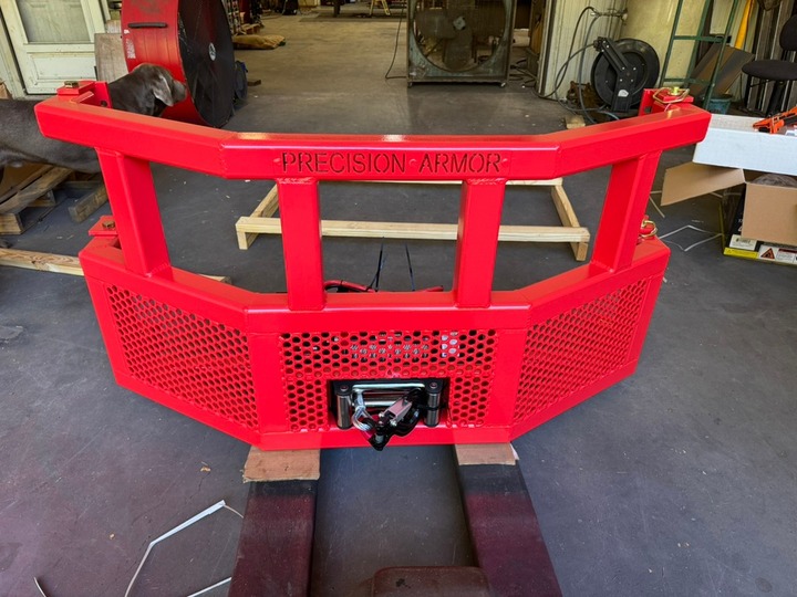 One of our precision armor Bumpers that went out last week customer ask ...