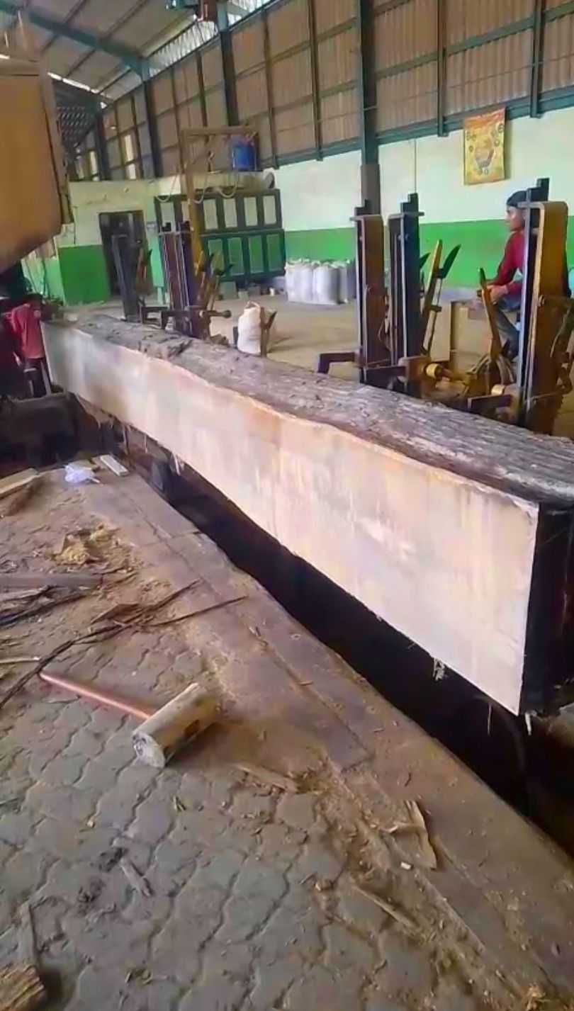 Amazing! The process of sawing super large and special teak wood 😱 # ...