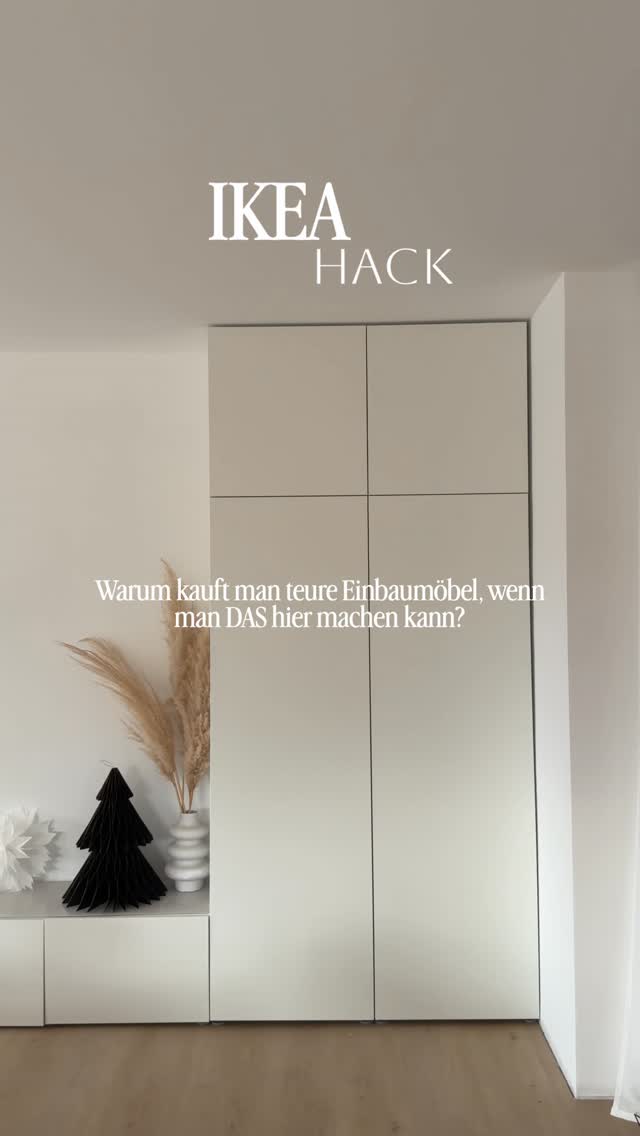Unser viralster IKEA-Hack war der deckenhohe Platsa Schrank., Jetzt bauen wir das Ganze noch größer, cleaner und geiler – als 3-teilige TV-Wand-Hack-Serie. Insgesamt besteht diese aus 3 verschiedenen