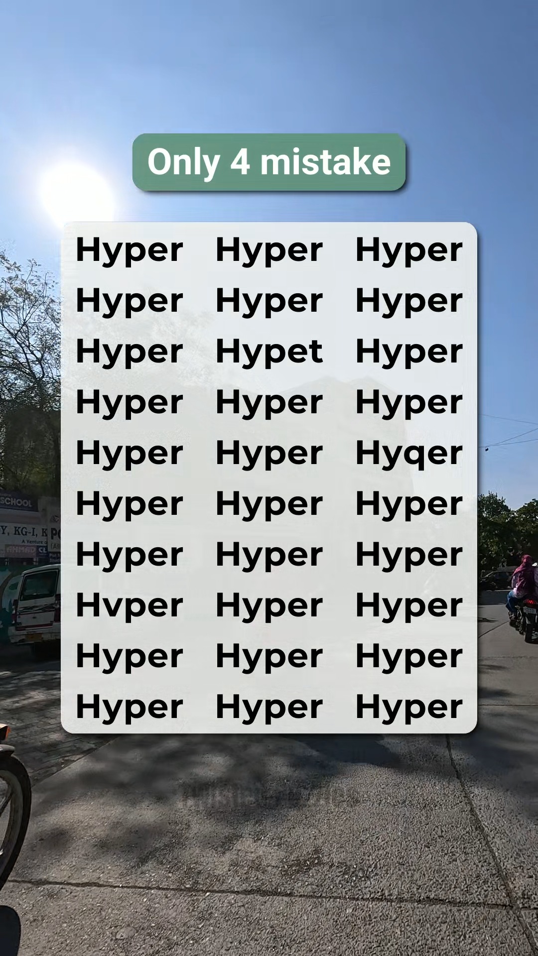 Hunt for the 4 Mistakes in the word Hyper before time runs out. ⏳ ...