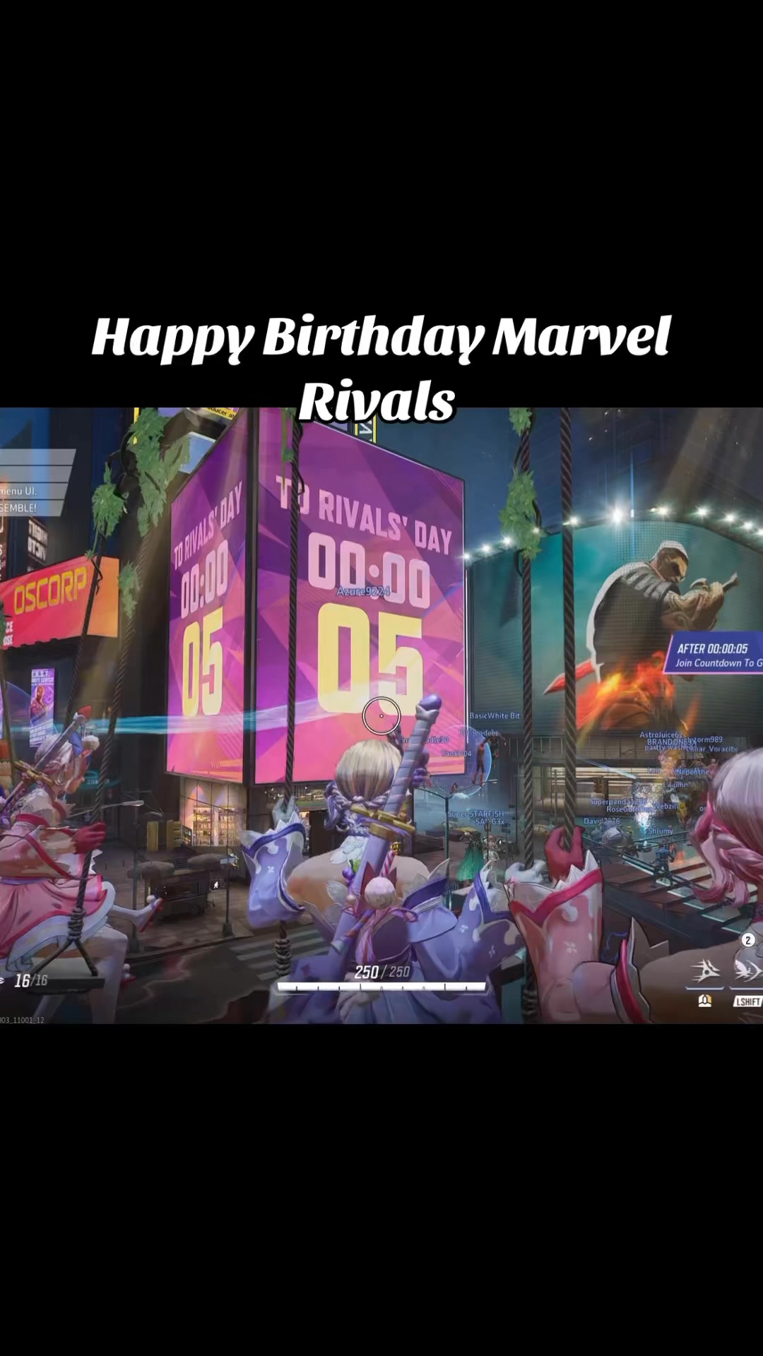 Happy birthday marvel rivals #marvelrivals #marvelrivalsclips # ...