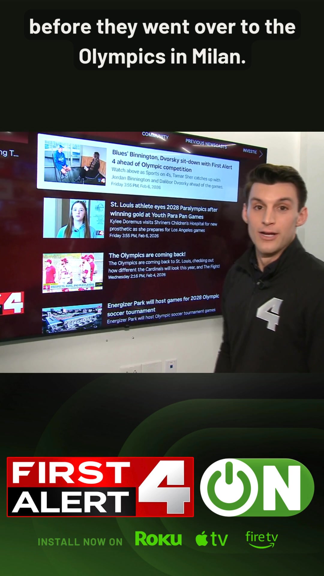 Install the First Alert 4 ON app on your Roku, Fire TV Stick, or Apple ...