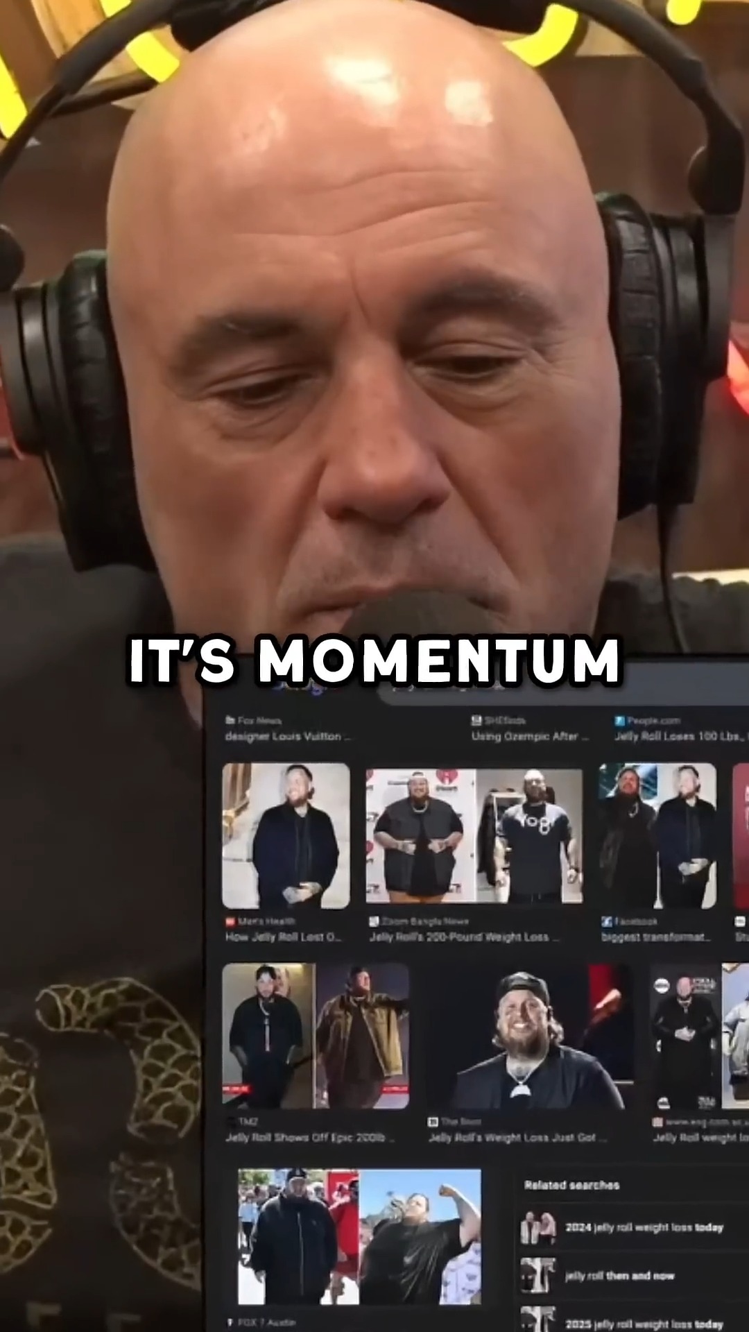 Jelly Roll Shocks Joe Rogan with Incredible Weight Loss #shorts | Lone ...