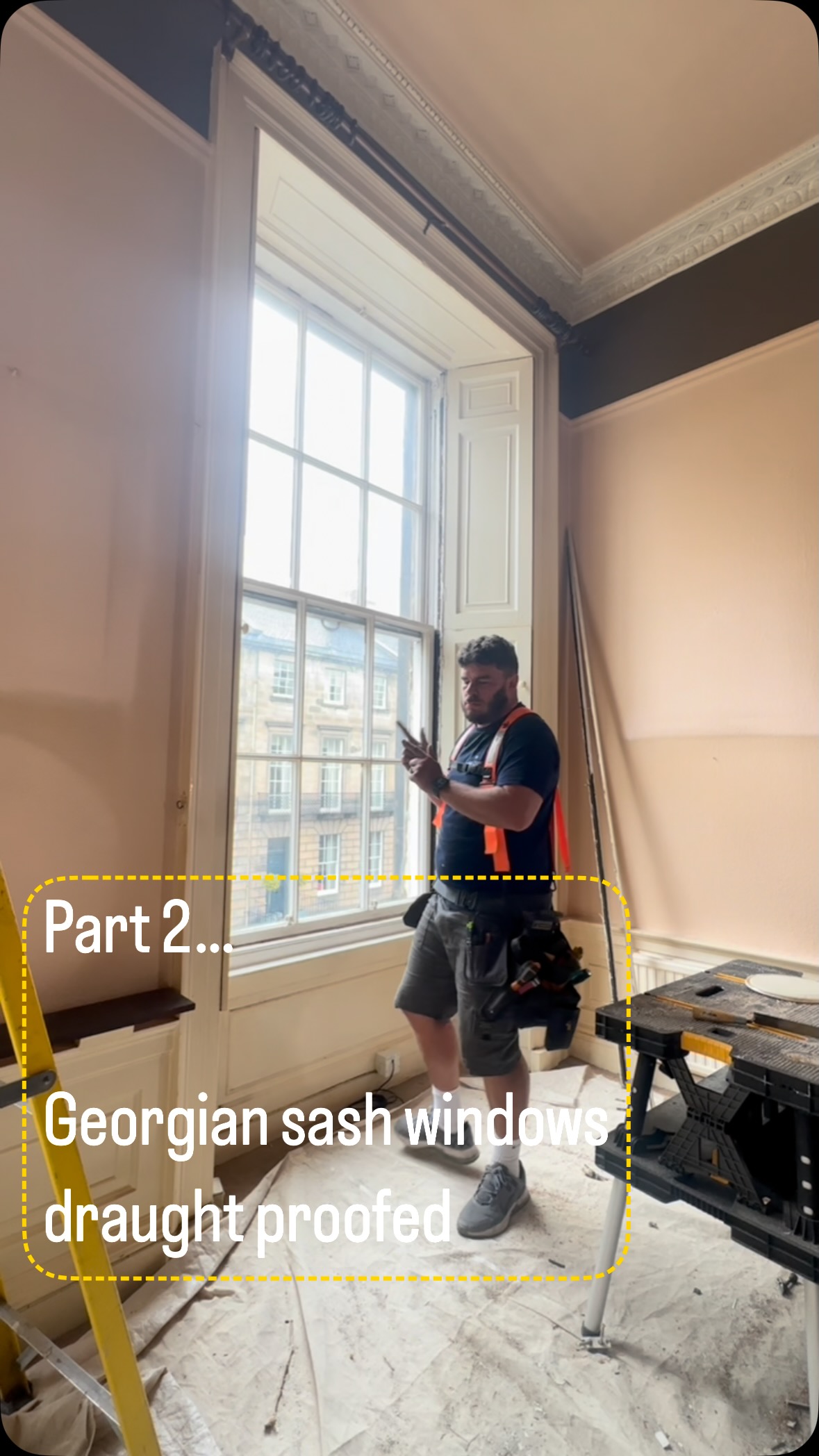 Part 2 of Georgian sash windows draught proofed and overhauled..🔥🔥 So ...