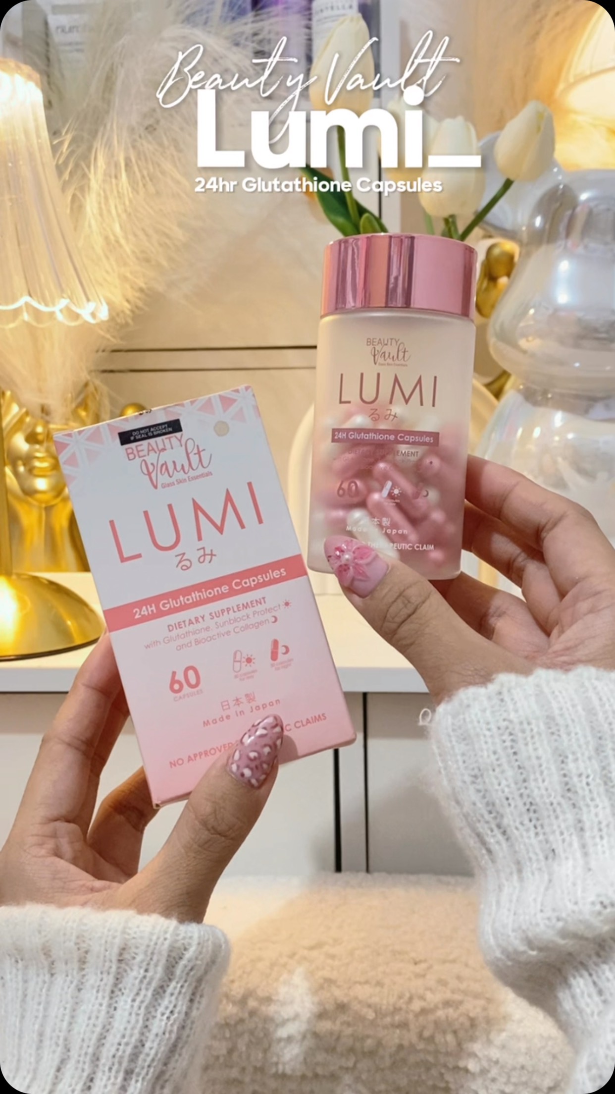 lumi 24 glutathione not gatekeeping this🥺 #BeautyVault #beautyvaultlumigluthationecapsule #lumiglutathionecapsules | Hey, Its Elieza Compound Cream