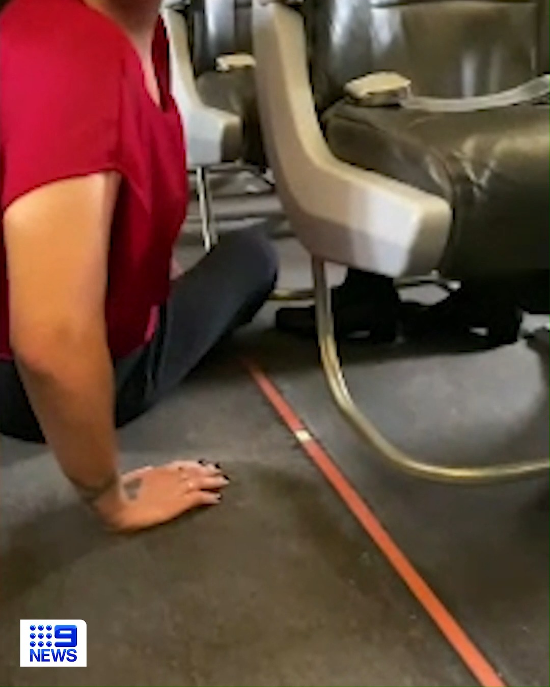 Woman forced to crawl off plane | A Townsville woman has been left ...