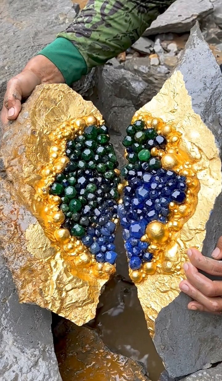 The process of finding gold | finding gold in bedrock fragments ...