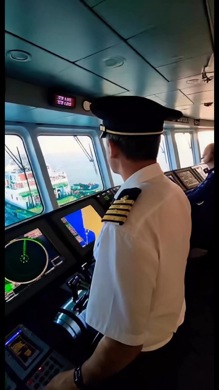 captain and crew carefully prepare for departure, issuing commands ...