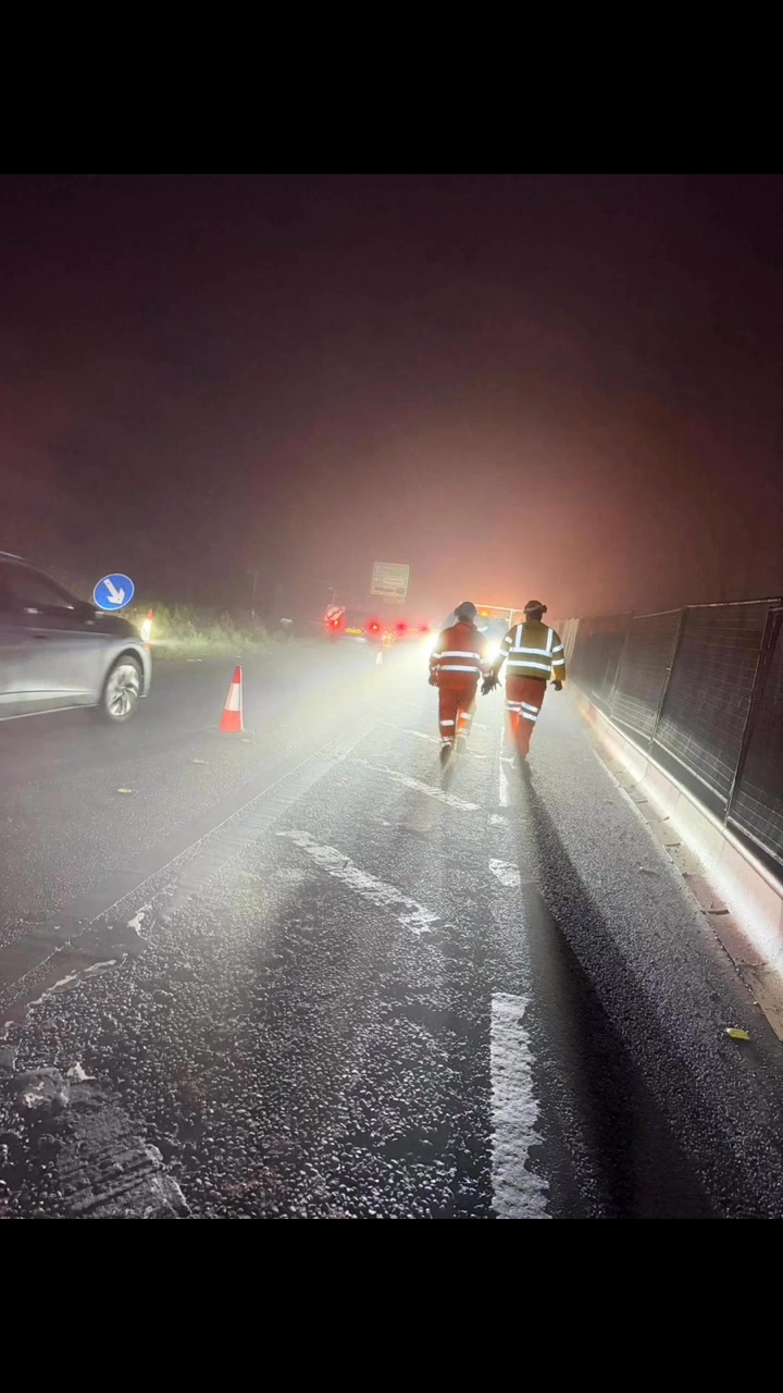 Emergency patching works late into the night on the A38 last night! 👷 ...