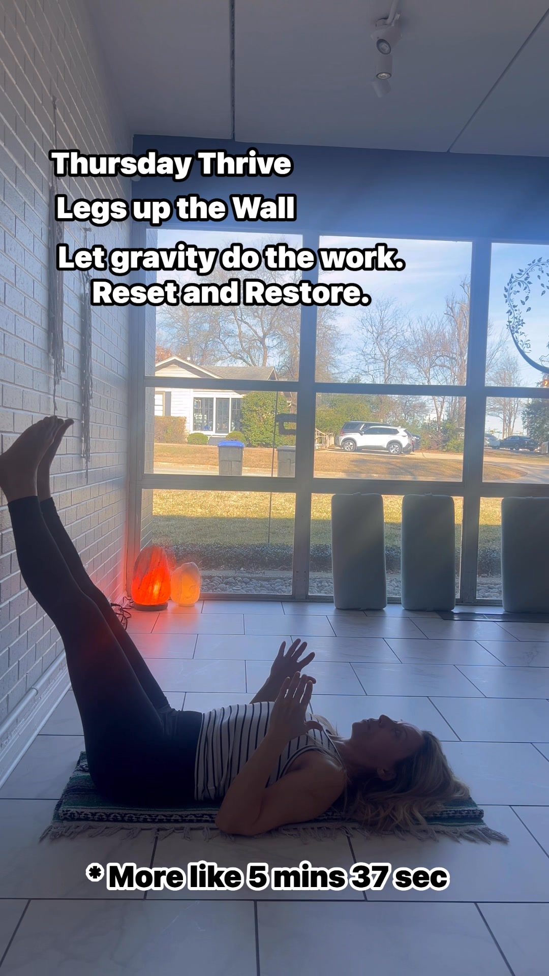 Legs Up the Wall is a deeply restorative pose that supports the ...
