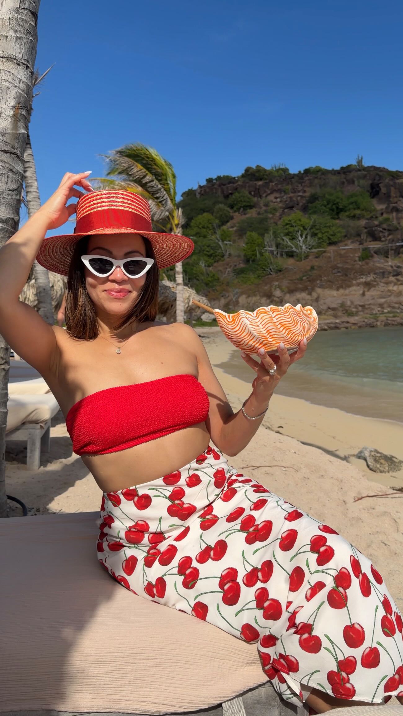 Wicked Weasel's heat wave red and white bikini