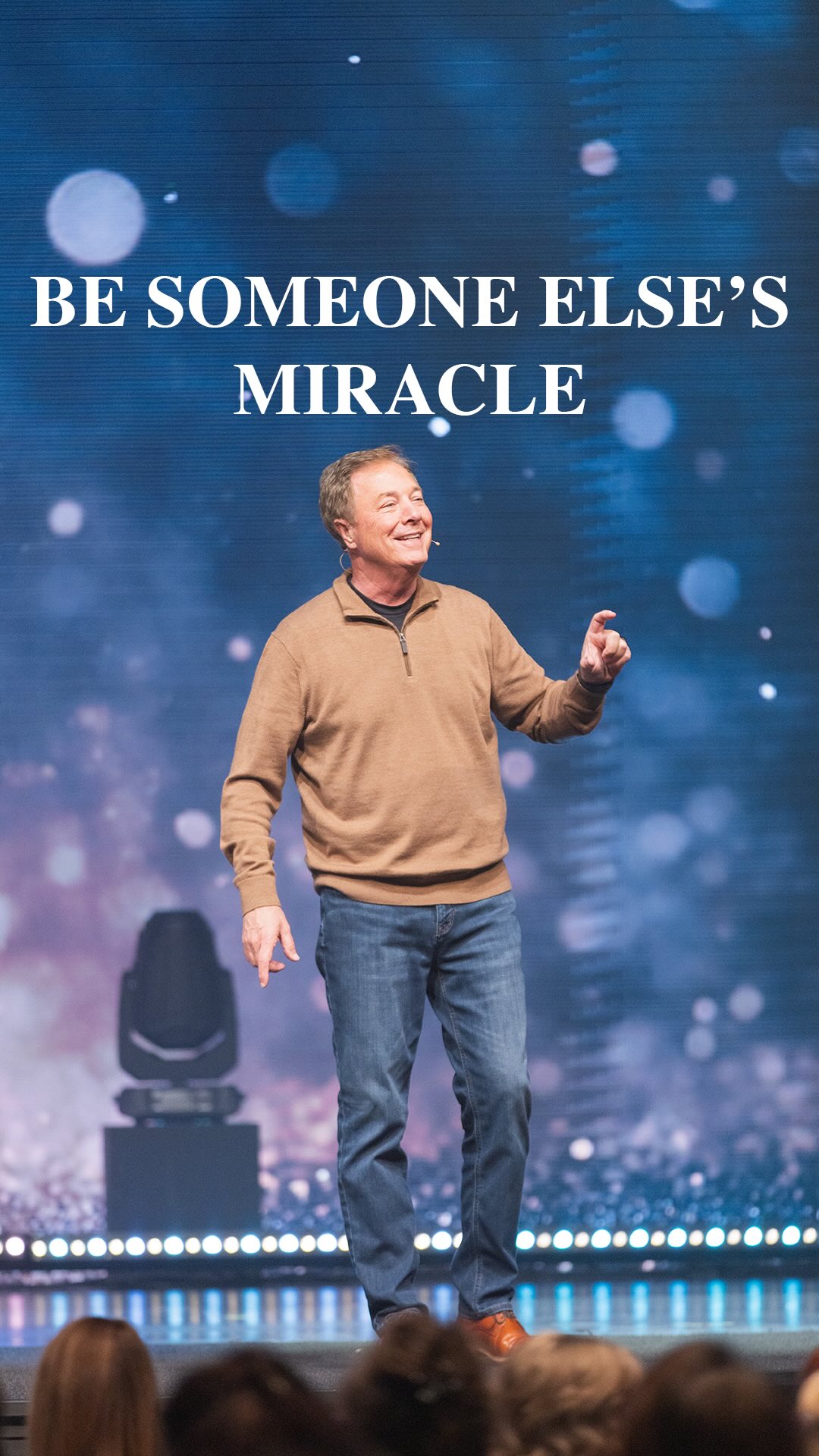 You can be someone else’s miracle! Think about them? Call them. Text ...