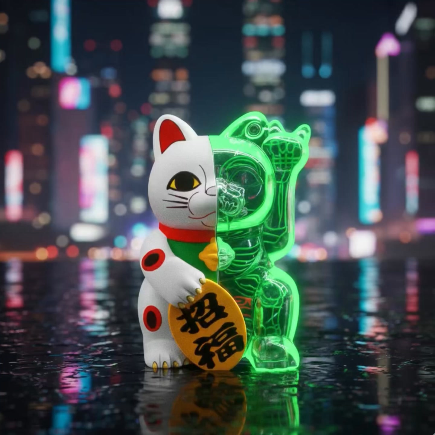 好運，真係可以收藏 🇯🇵 日本 Pixel Zipper｜Kouun Neko 50:50 招財貓盲盒 以日本傳統「招財貓」為靈感，變成超有型 ...