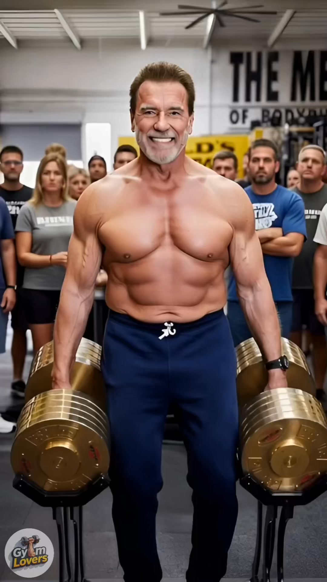 Old School Bodybuilder 50Kg Both Dumbbell Shoulder Press 😱 | Gym Lover ...