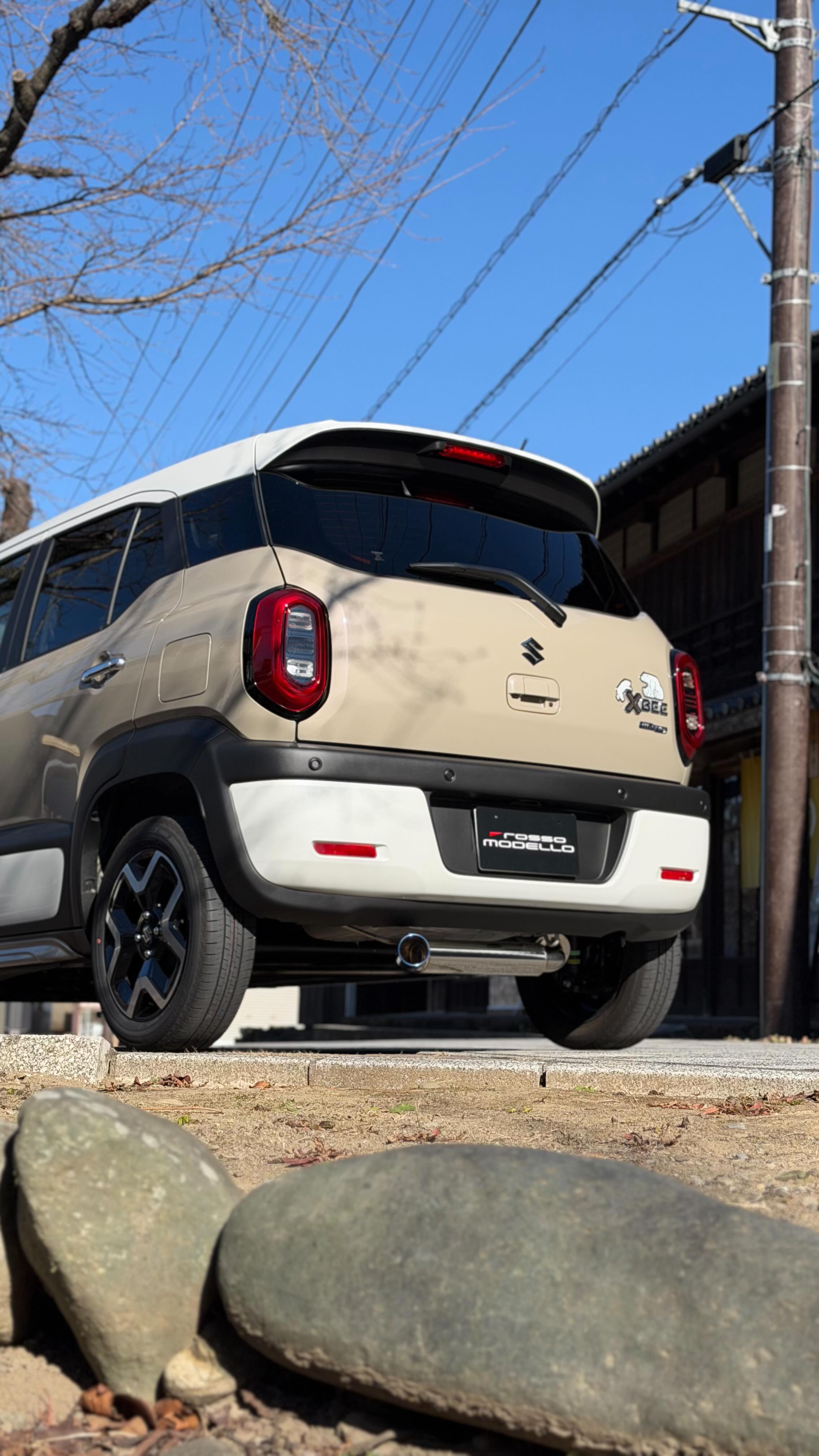 ロッソモデロマフラー COLBASSO IKUSA Ti 新型クロスビー 2WD 走行時 