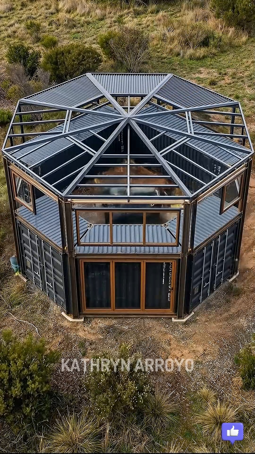 Octagonal Shipping Container House | Kathryn Arroyo | Facebook