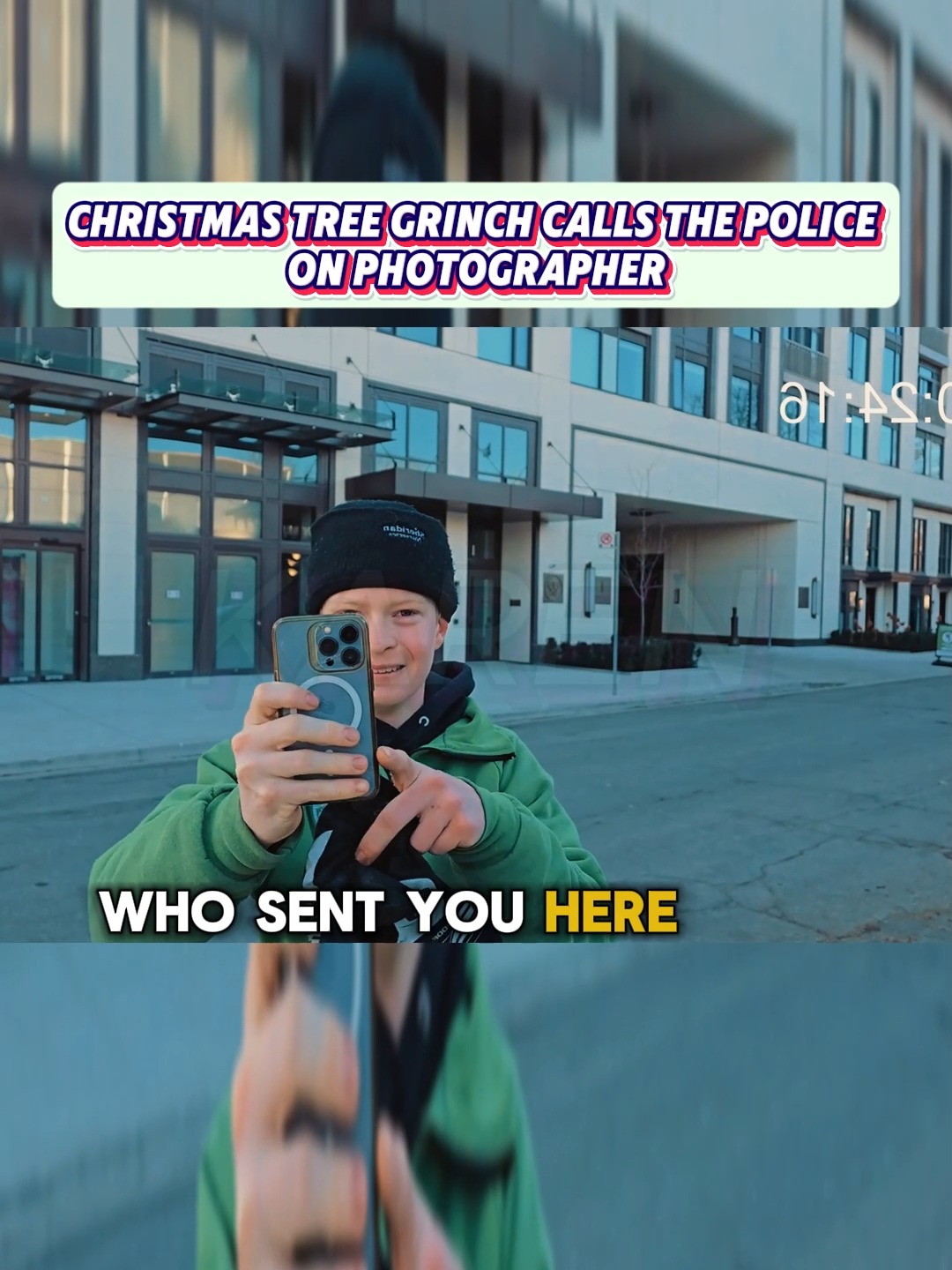 Christmas Tree Grinch Calls the Police on Photographer - Merry ...