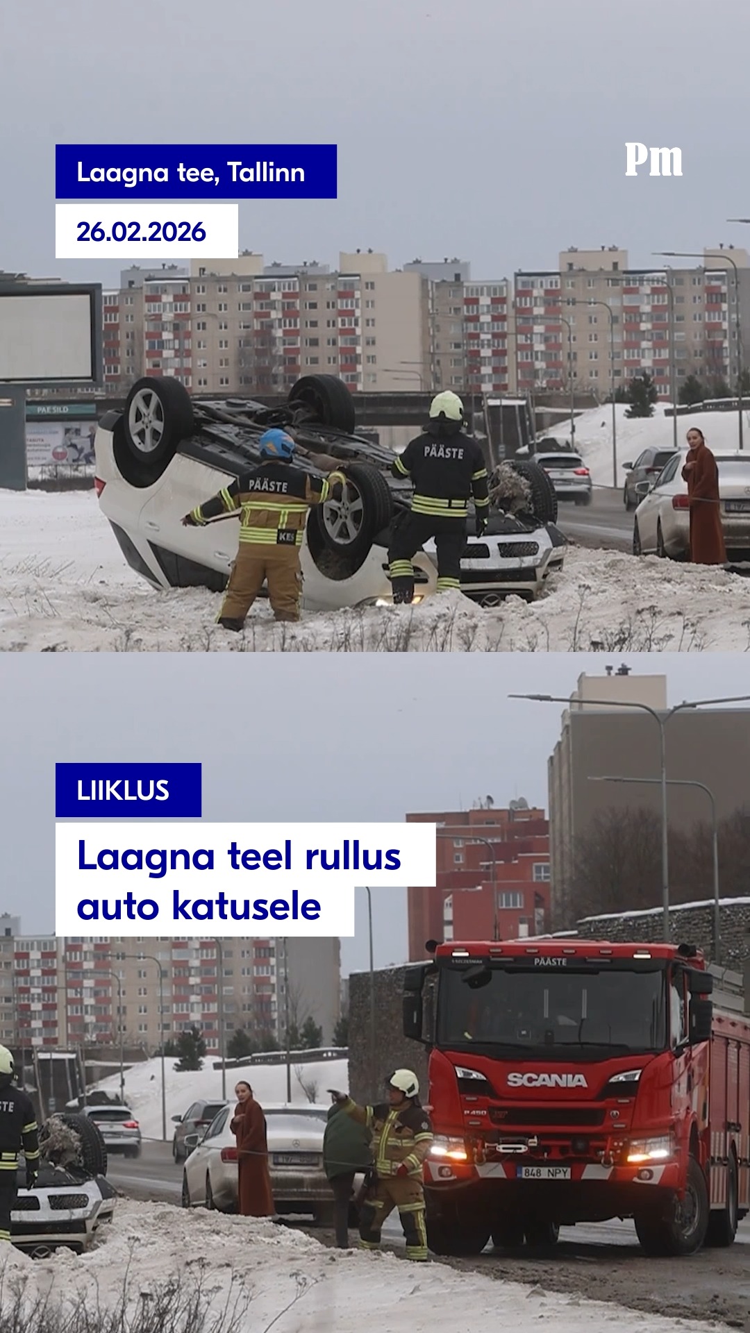 Järgmine auto kraavis 🥶 Olge liikluses täna eriti ettevaatlikud! 😯 # ...
