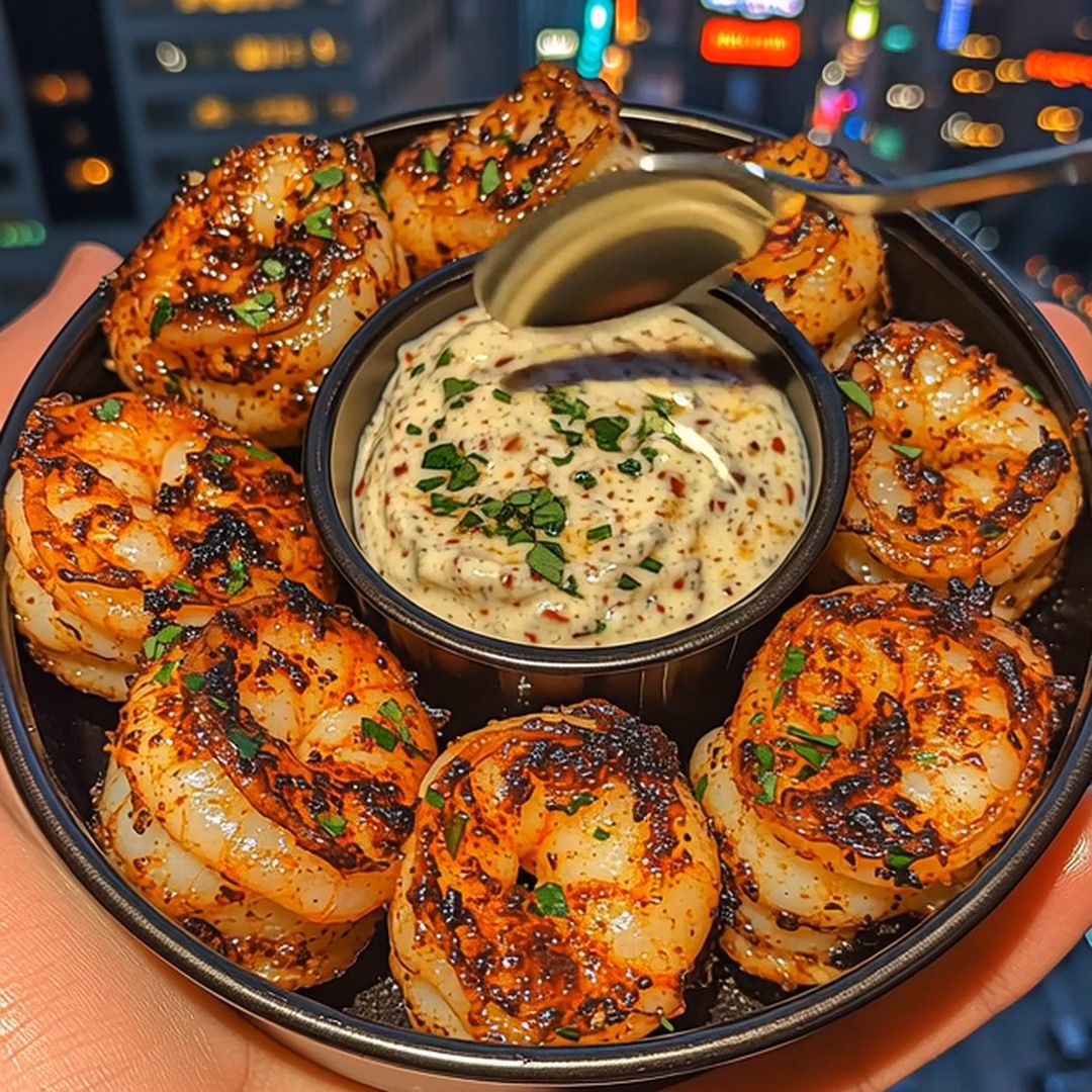 Garlic Butter Shrimp Poppers with Spicy Ranch Dip (Full recipe in 💬 ...