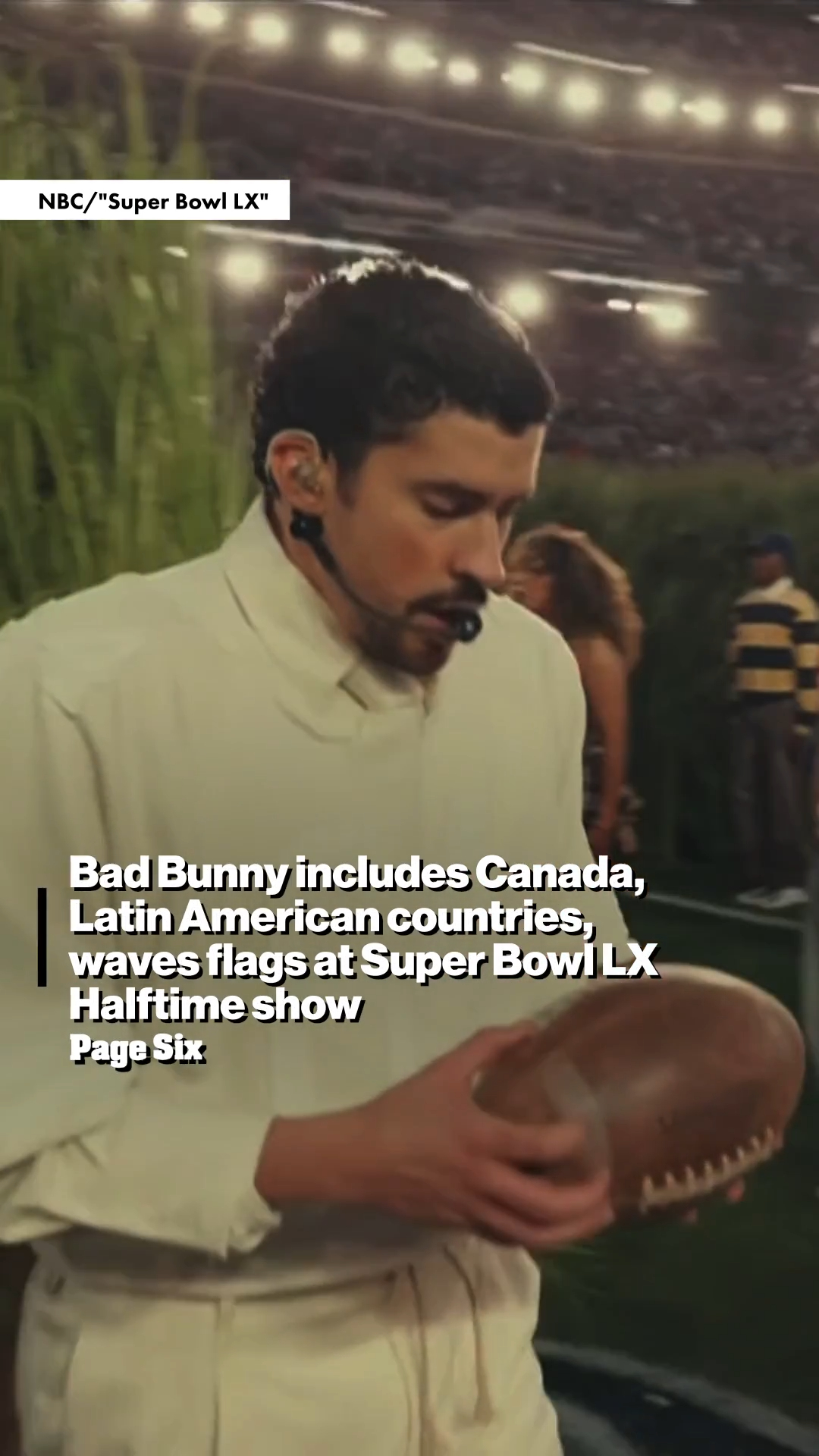 Bad Bunny brought a powerful message to the stage during the Super Bowl ...