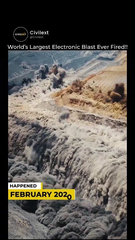 The Story Behind The Biggest Blast In Mining. 4.7 million cubic metres ...