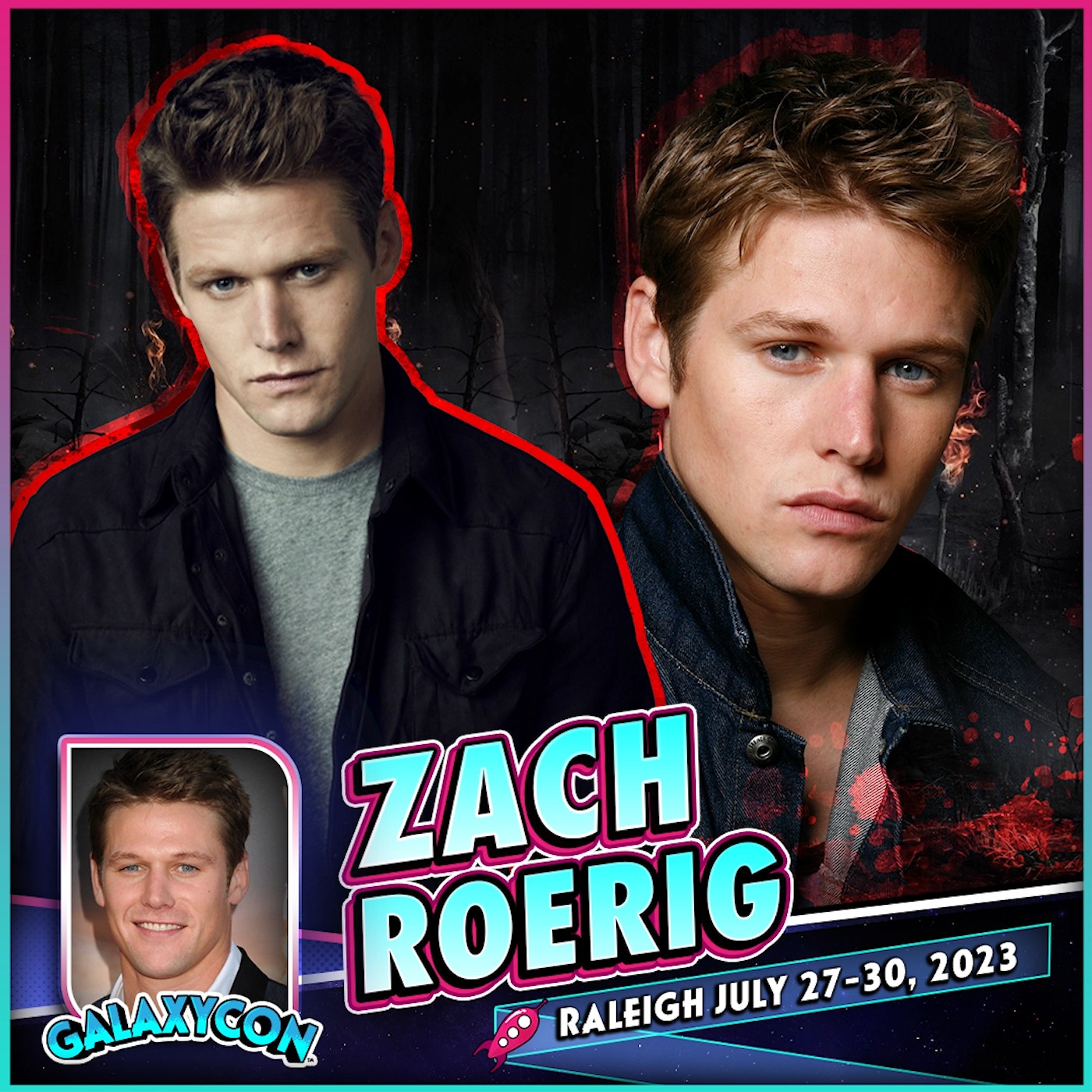 Meet Zach Roerig at GalaxyCon Raleigh! https://galaxycon.info ...